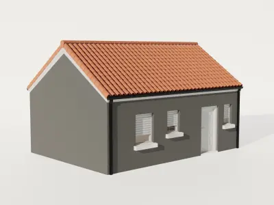 House exterior and interior 3D model purchase