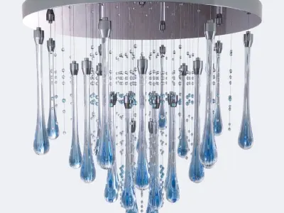  Crystal ceiling lamp ELITE BOHEMIA WATER 3D model