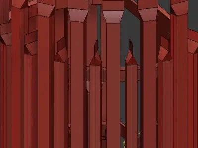 MATHENY III WALL LAMP by DELIGHTFULL Black 3D model