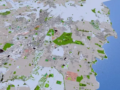 Sydney City 3d model October 2021 Low-poly 3D model