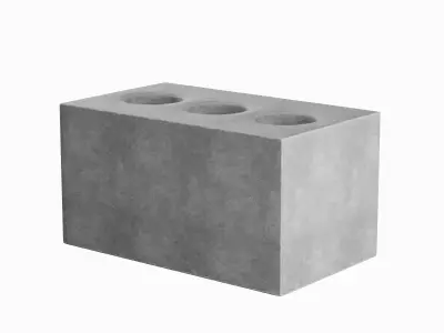 Concrete Brick 04 Low-poly 3D model
