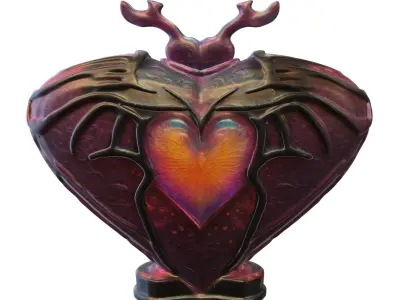 Dark Heart Artifact 3D model