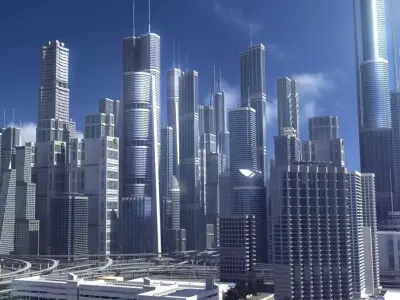 Freeway02 City 3D model
