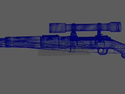 kar98kfianl  Low-poly 3D model