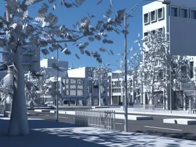 3D City Street 3D model