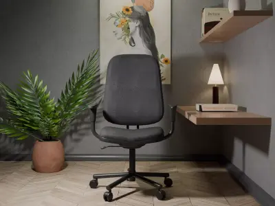 Archviz Single Seat 4  Basic Scene and Lighting 3D model