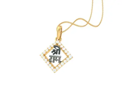 Shree Ram Pendant 3D print model