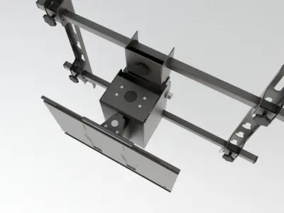 TV Wall Mount Bracket 2 3D model