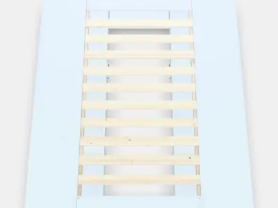 NORDLI Bed frame with storage Low-poly 3D model