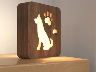 Table lamp  3D model 2