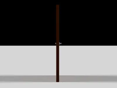 3D Door  Low-poly 3D model