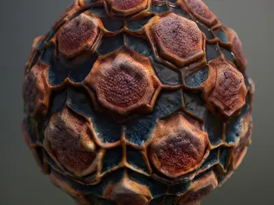 Material Skin Alien 20 Seamless PBR Texture Texture