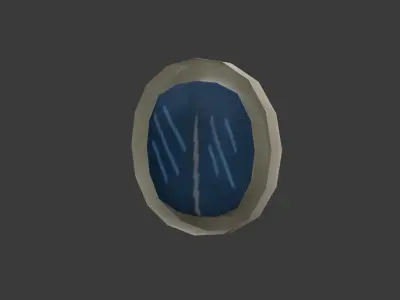 round small window  Low-poly 3D model