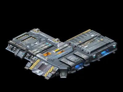 Spacecraft - Ground Platform 05 3D model