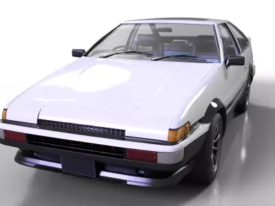 Toyota AE86 Trueno Drifting Legen 3D print model