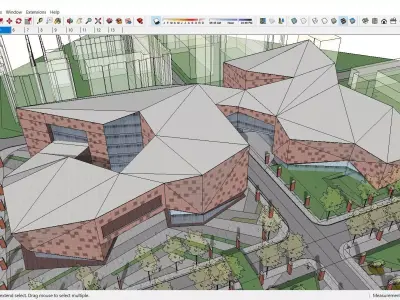 Sketchup Shopping Center F4 3D model