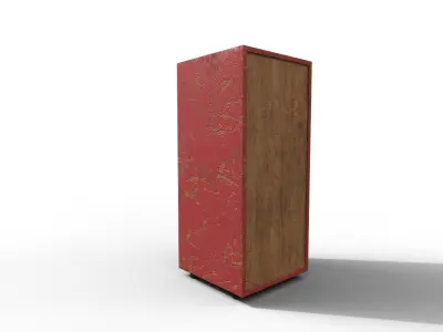 Old Modern Furniture 3D Model Terror Low-poly 3D model 3
