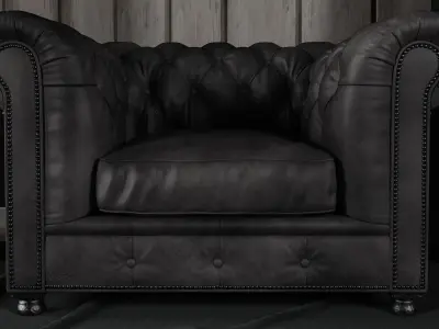 Armchair and Shelves - Home Furniture 01 3D model