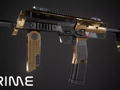 Vanguard Submachine Gun Low-poly 3D model