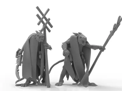 Cheese Stealer Cult - Warlocks 3D print model