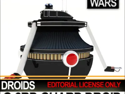 G-2RD Guard Droid Star Wars 3D model