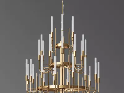 Luxxu Gala Suspension Chandelier 3D model