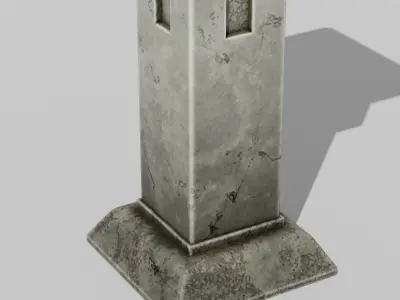 Japanese Furniture Kit - Outdoor Lamp C Low-poly 3D model