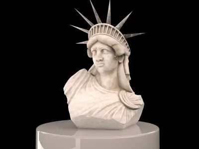 Statue of Liberty LowPoly Low-poly 3D model