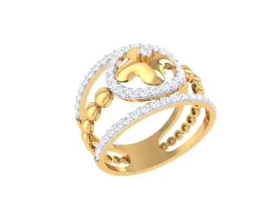  Women Ring MTL 3dm STL OBJ FBX Details 3D print model 70
