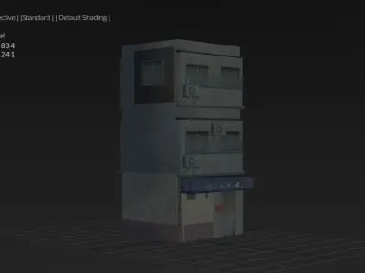 Asian Old Scenes Low-poly 3D model