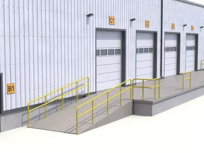 Warehouse 23 PBR Low-poly 3D model
