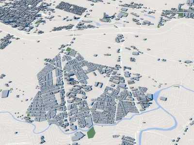 Monterrey City Mexico 3D model