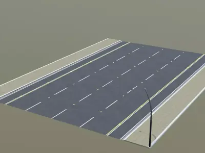 CRUZAENTOS E BASE PARA AVENIDA 3D model