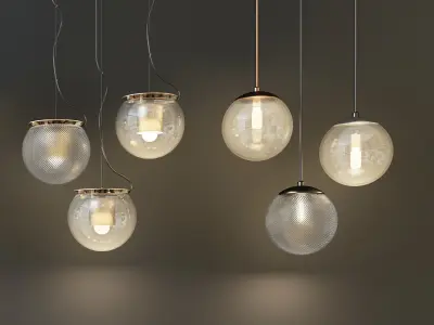 droplight lamp Low-poly 3D model