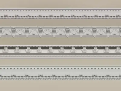 Plaster moulding 3D model