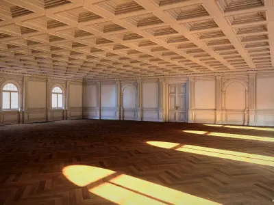 Neo Clasical VR Room Low-poly 3D model
