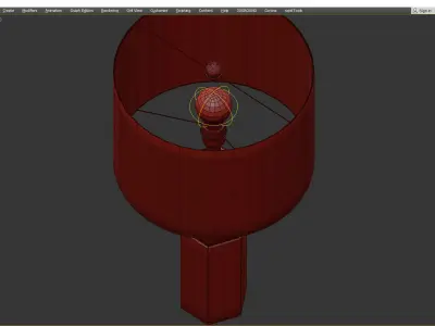 Duron  27 Table Lamp Low-poly 3D model