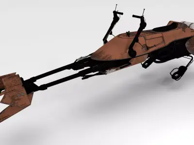 Star Wars - Speeder Bike 3D model