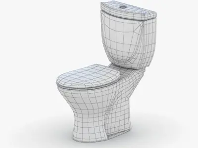 1546 - Toilet Low-poly 3D model