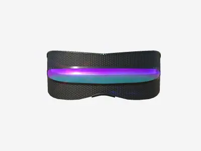 SciFi Glasses I07 Black Purple - Character Design Fashion Low-poly 3D model