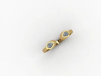 Ring - Gold - Silver 3D print model