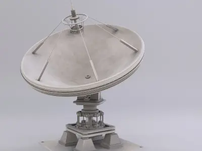 Satellite Dish Low-poly 3D model