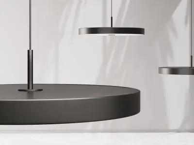 Umage Asteria Ceiling Lamp Black 3D model