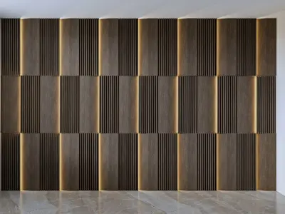 Decorative Wall Panel  3D wall  panel  3d panel Free 3D model