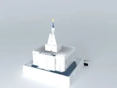 LDS, Temple Mormon, Mexico D.F.,  Mexico City. 26th Operating... Free 3D model