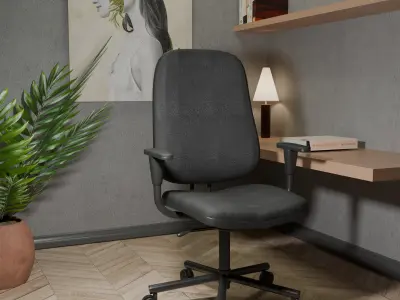 Archviz Single Seat 4  Basic Scene and Lighting 3D model