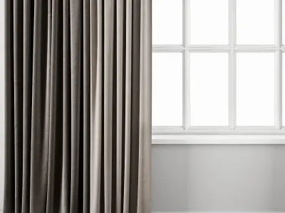 Curtain 104 with window 3D model