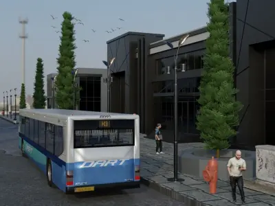 Modern Center of City  3D model