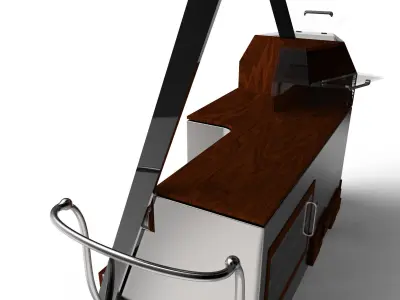 Coffee Cart 3D model