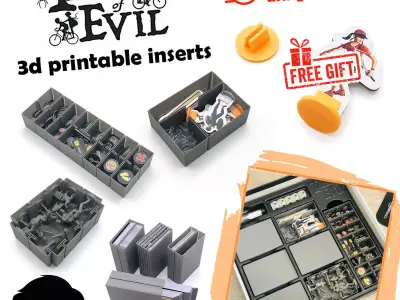 TALES OF EVIL 3D PRINTABLE INSERTS INTERNAL ORGANIZER FAST PRINT 3D print model